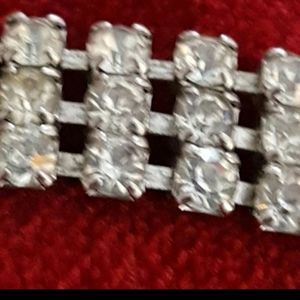 VINTAGE 3-Strand Faux Diamond Bracelet